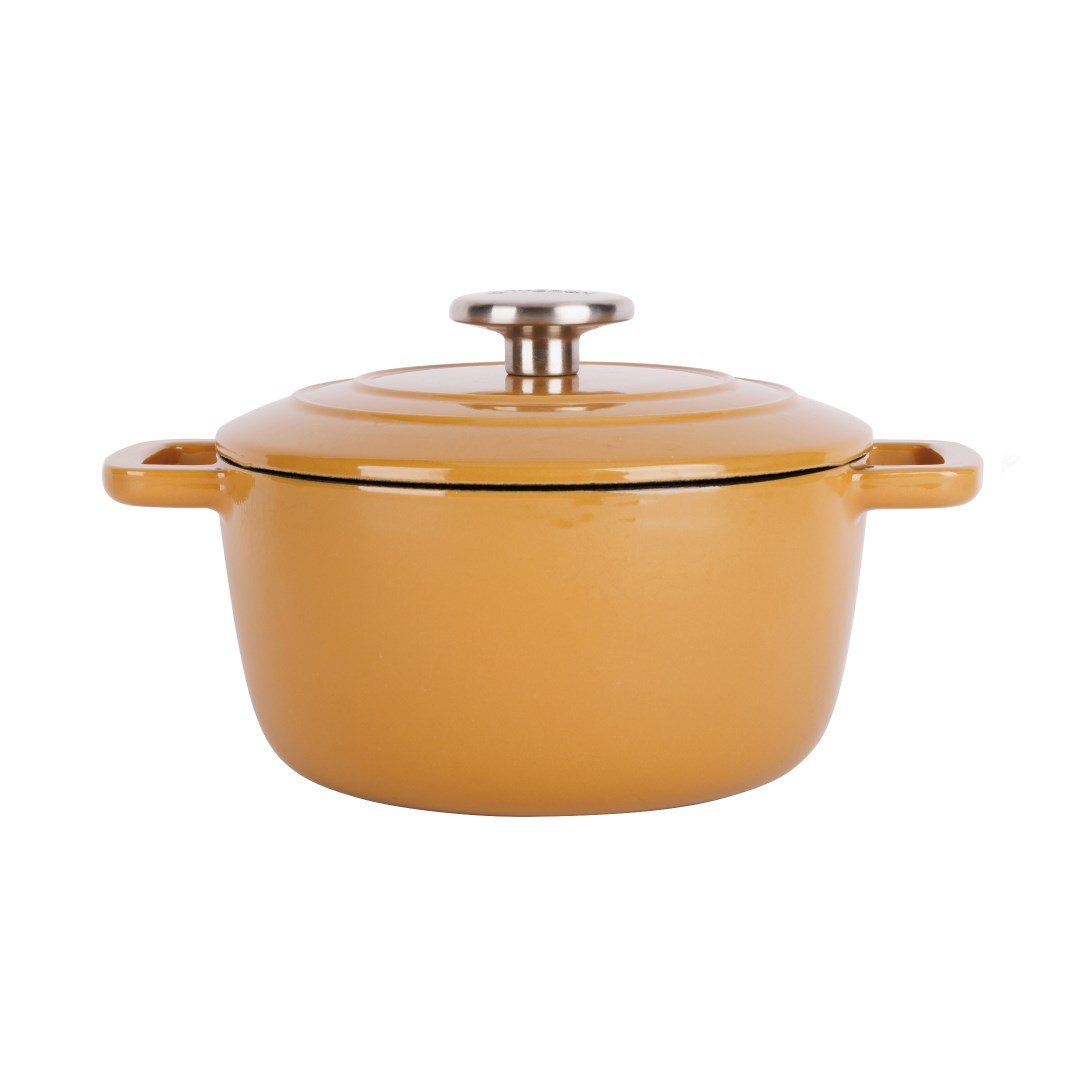 FONTESTIC hrnec amber gold D20cmxH10,5cm 2,7l litina, s poklicí