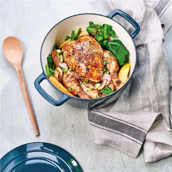 Liatinový hrniec s pokrievkouFONTESTIC heron green, 20 cm x 10,5 cm, 2,7 l