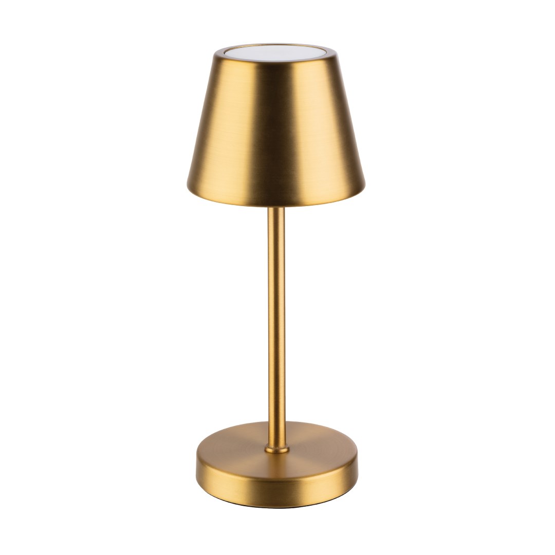 Stolová lampa MERLE MICRO zlatá, výška 20 cm