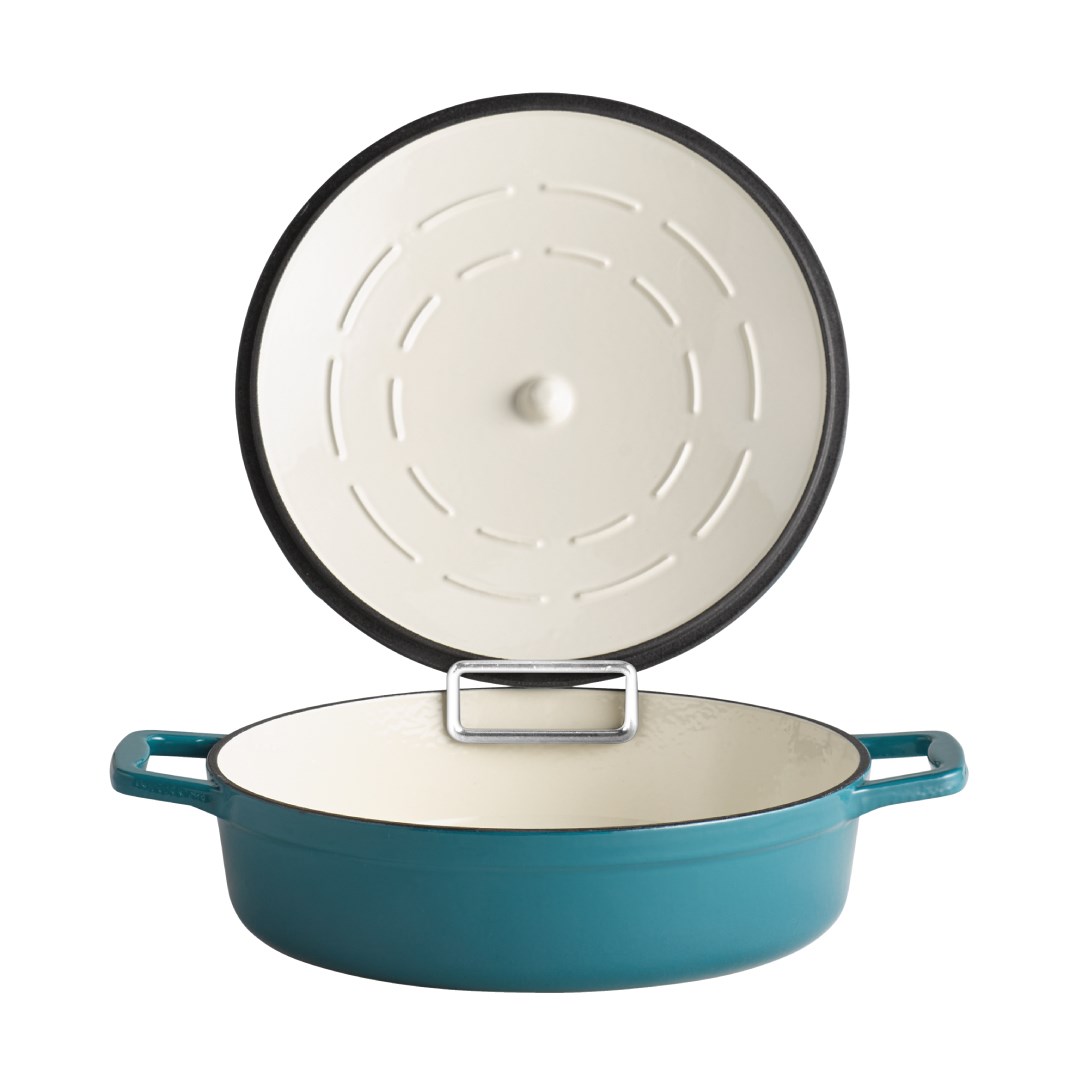 Liatinový pekáč s pokrievkou 5 STARS, 28 x 28 cm, 3 l modrý