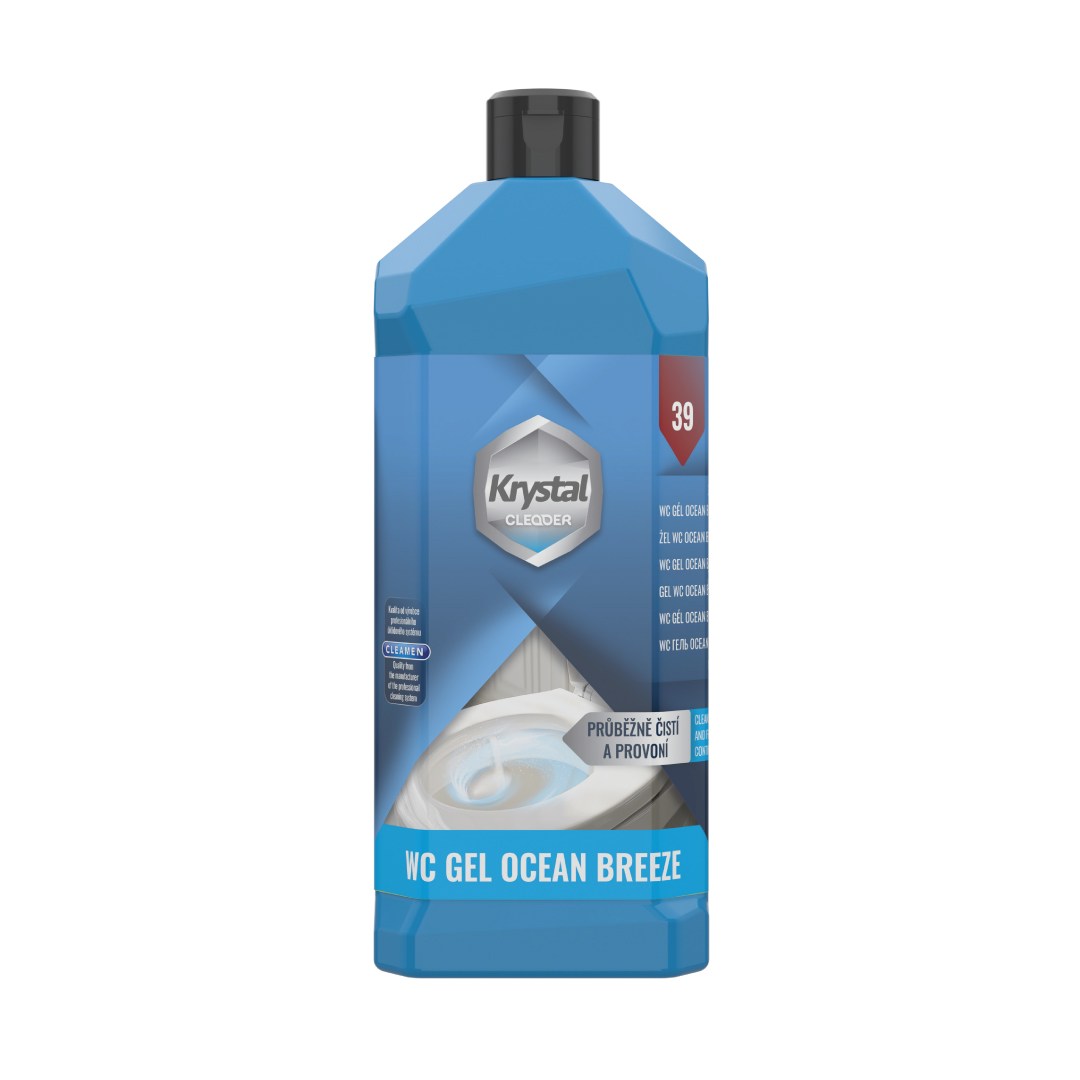 Kryštál WC gél 750ml modrý s vôňou oceánu