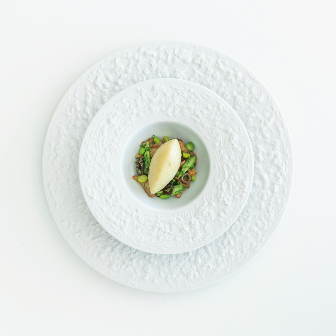 Tanier pasta STONE 27 cm, biely