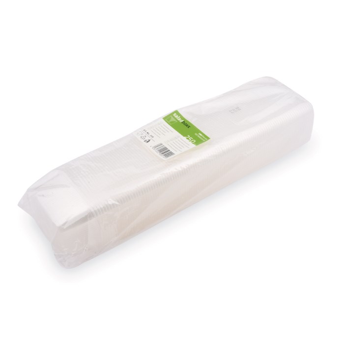 Hranatá priehľadná miska 0,25 l, 100 ks, PP