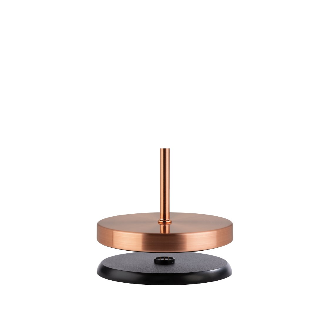 Stolová lampa MERLE meď, výška 30,5 cm