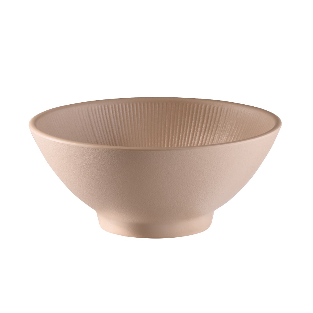 miska NERO průměr 19 cm výška 8 cm melamin béžová