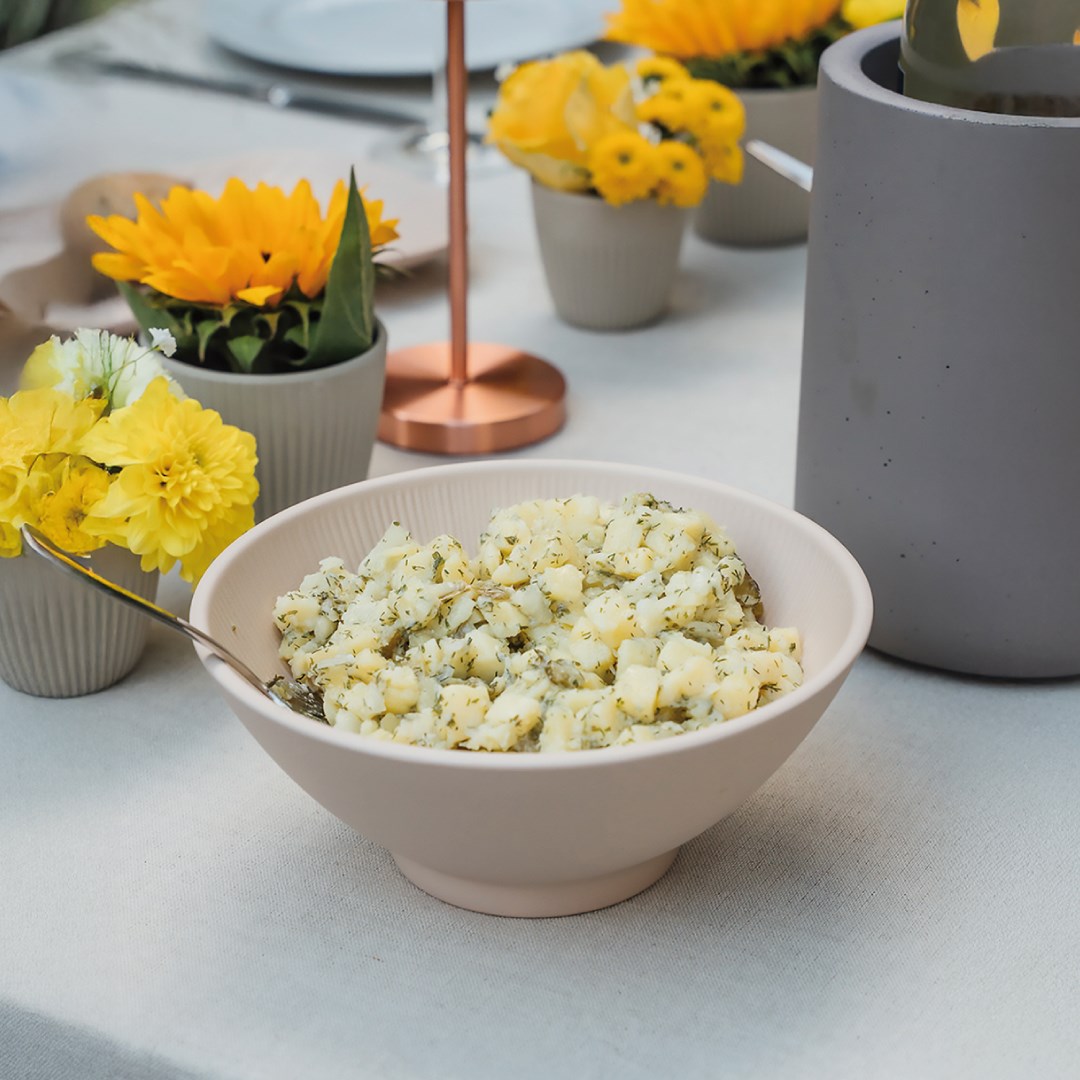 Melamínová miska NERO, priemer 24 cm, výška 9 cm, béžová