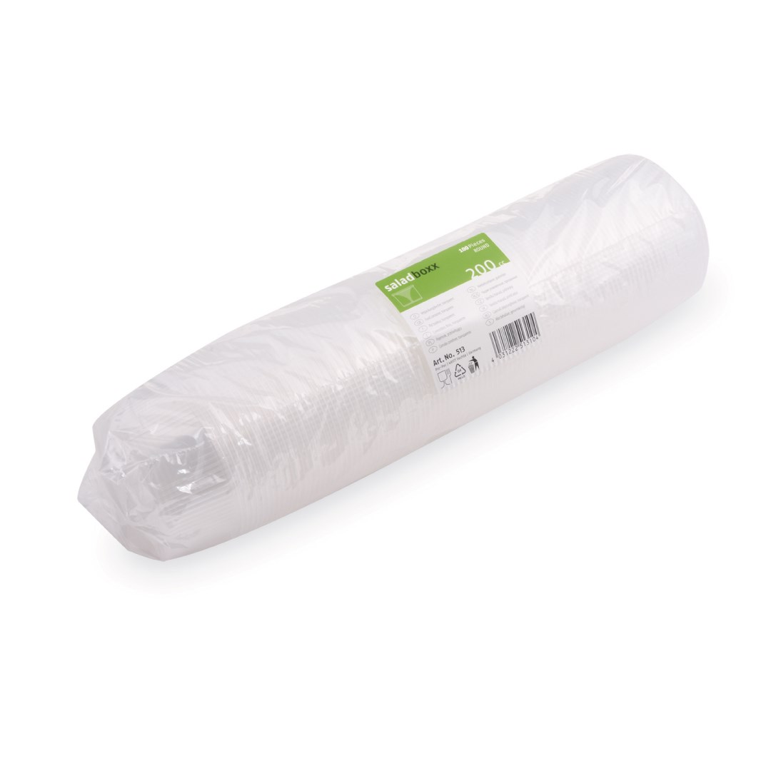 Okrúhla miska priehľadná 0,2 l, 100 ks, (PP)