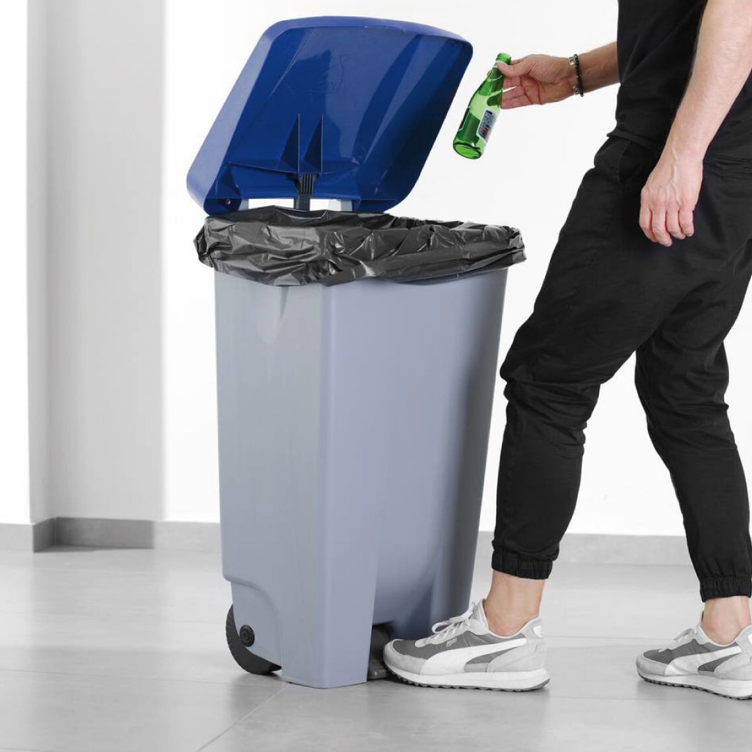 víko modré k nádobě na odpadky s pedálem (873458)