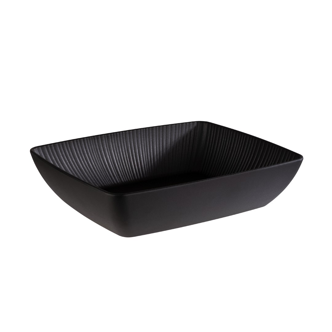 miska NERO 32.5 x 26.5 cm melamin černá