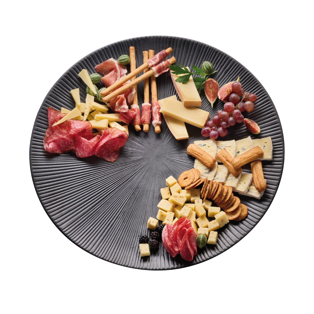 talíř servírovací NERO pr. 50 cm melamin černý