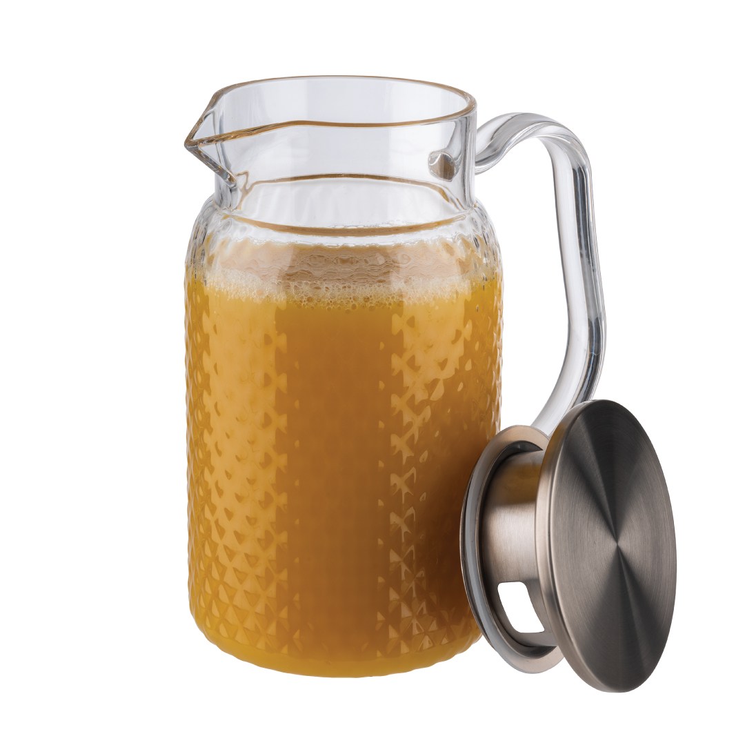 Plastový džbán s nerezovým viečkom, 1 l