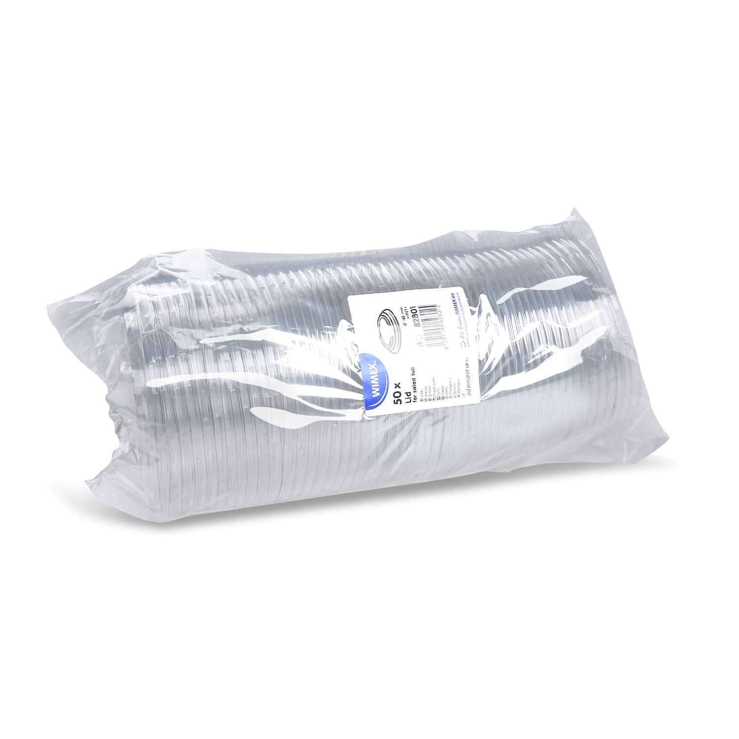 viečko priehľadné ploché (rPET) pre papierovú misku pr. 185 mm 50 ks