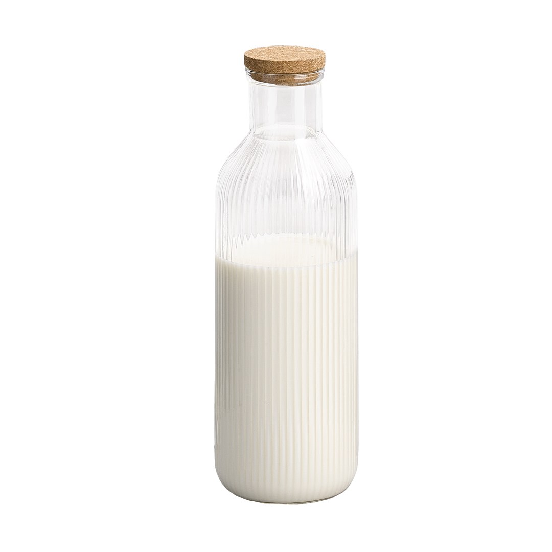 karafa LINES sklenená s viečkom 1 l hladká