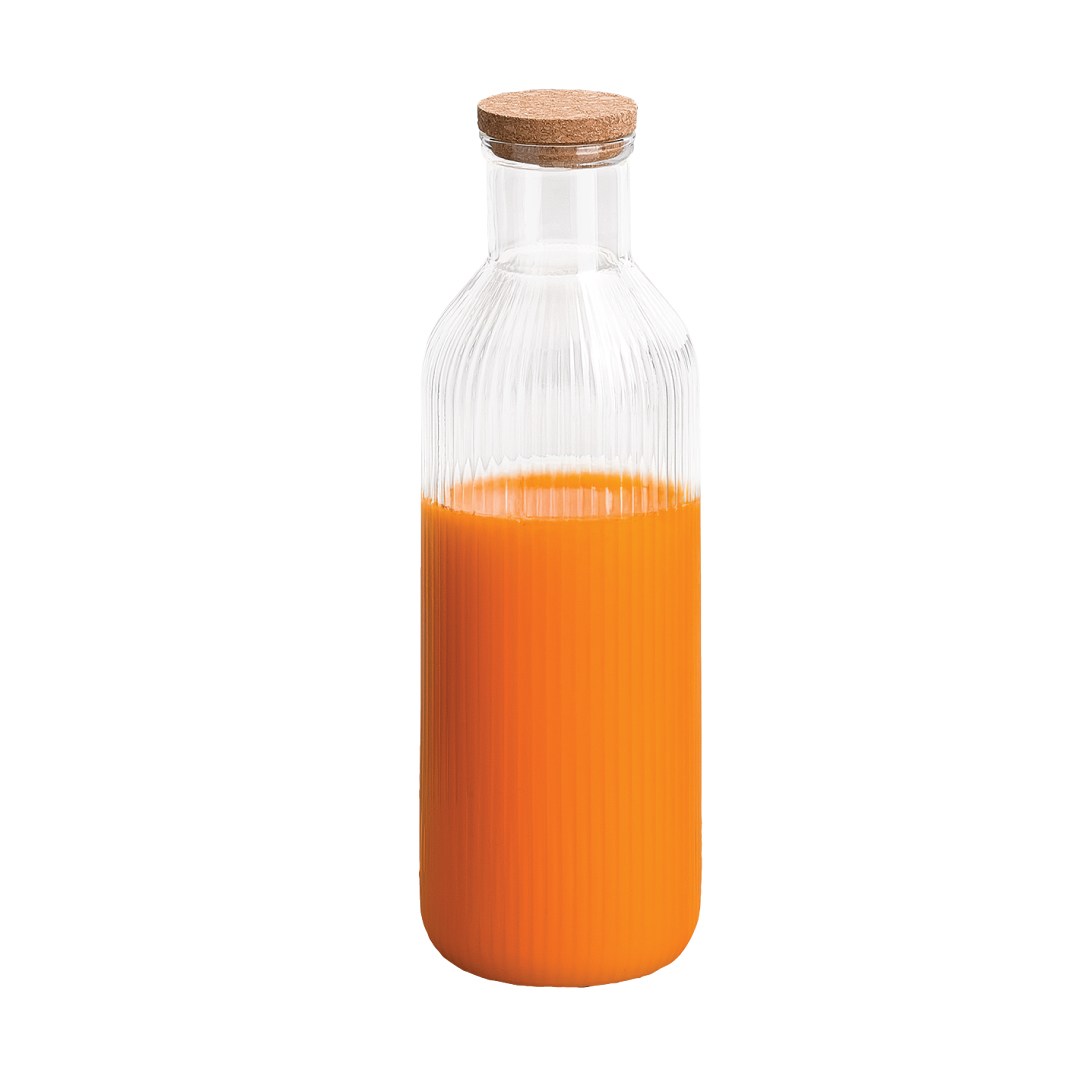 karafa LINES sklenená s viečkom 1 l hladká