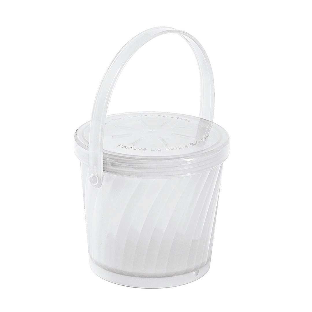 Miska na polievku opakovane použiteľná, 500 ml, PP, biela, s uchom