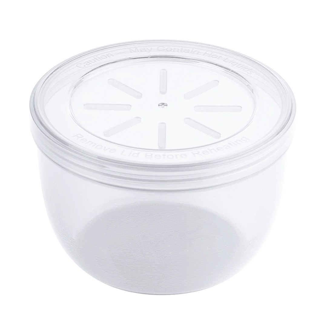 Miska na polievku opakovane použiteľná, 470 ml, PP, biela