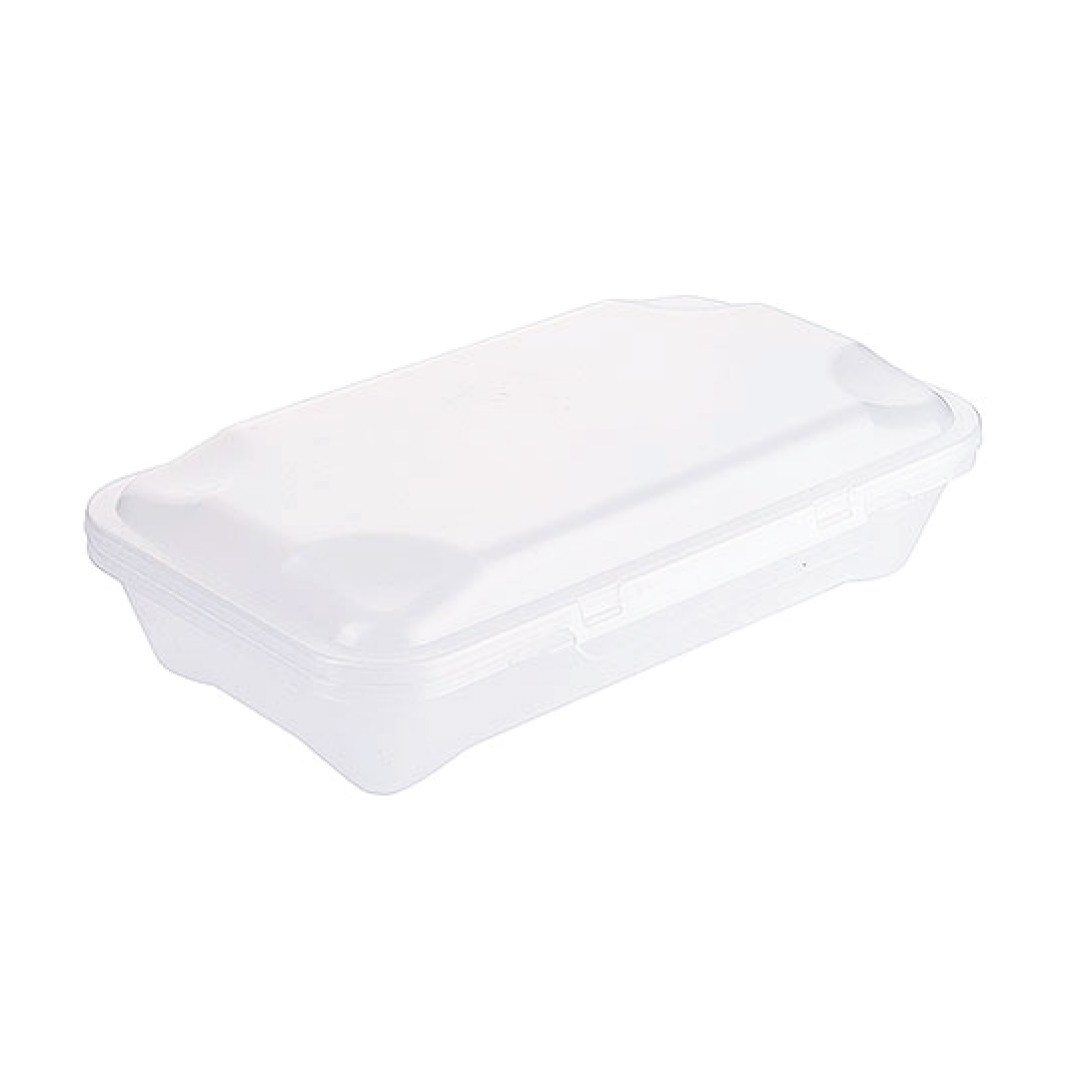 Menu box opakovane použiteľný GN 1/4, polypropylén, biely