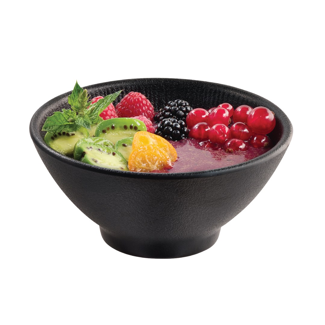 miska Nero 13 cm melamín čierna