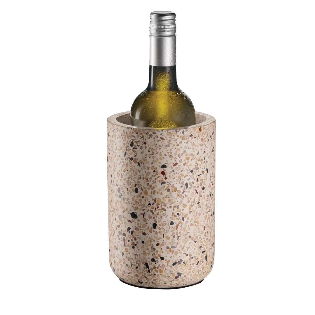 Chladič na víno TERRAZZO, priemer. 12,5/10 cm, v. 19 cm, betón