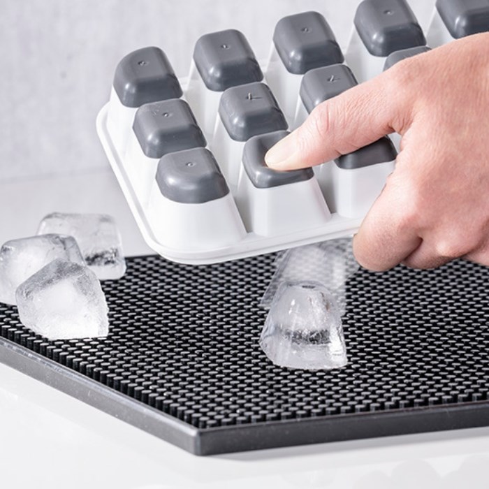 Forma na výrobu ľadových kociek, 25 x 15cm, sada 2 kusy