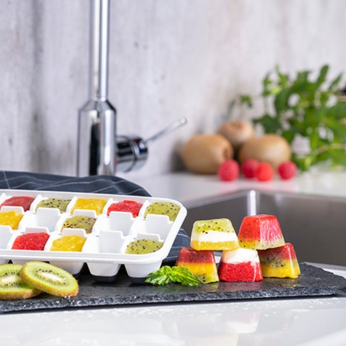 Forma na výrobu ľadových kociek, 25 x 15cm, sada 2 kusy