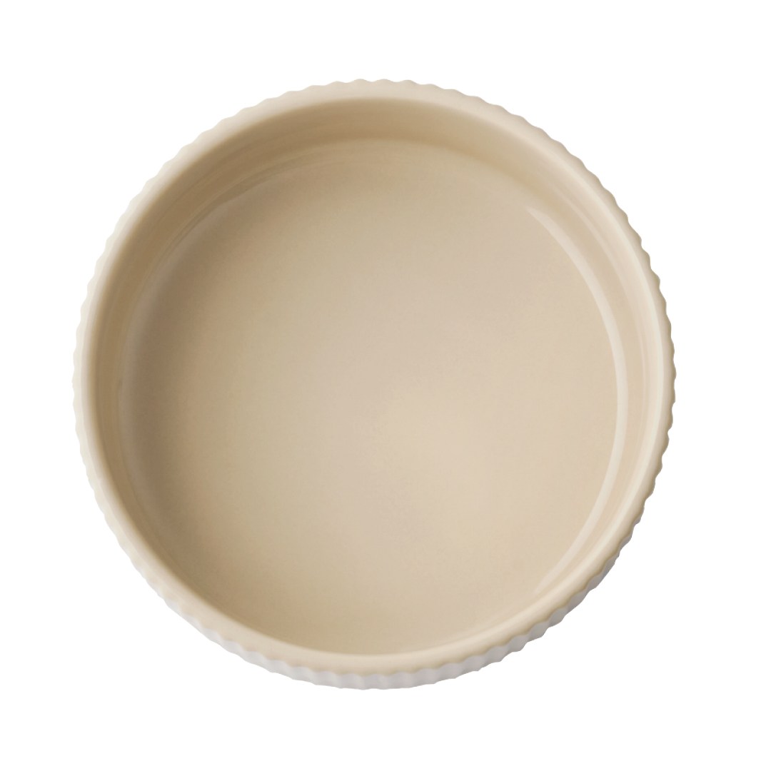 Miska GRID, 12,5 cm, porcelán, béžová