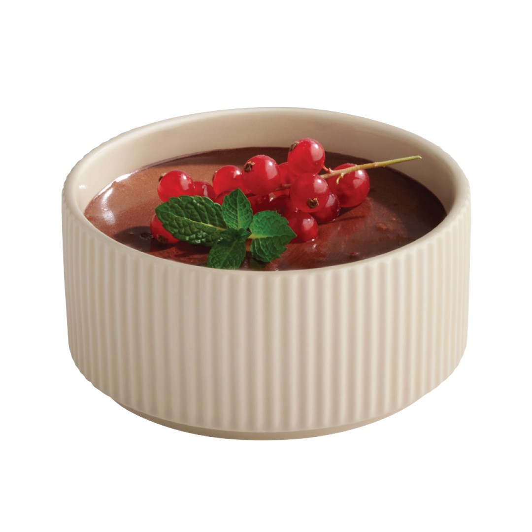 Miska GRID, 12,5 cm, porcelán, béžová