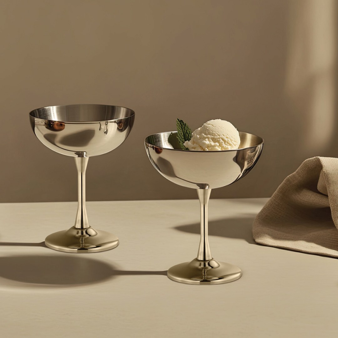 Zmrzlinka FRIGIO, 0,26 l, nerez, na nôžke