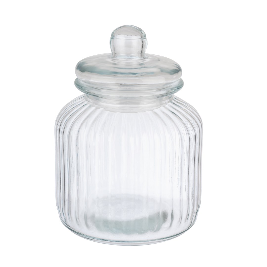 nádoba sklenená 3 l pr.17 cm, v. 24,5 cm s vekom COOKIEGO