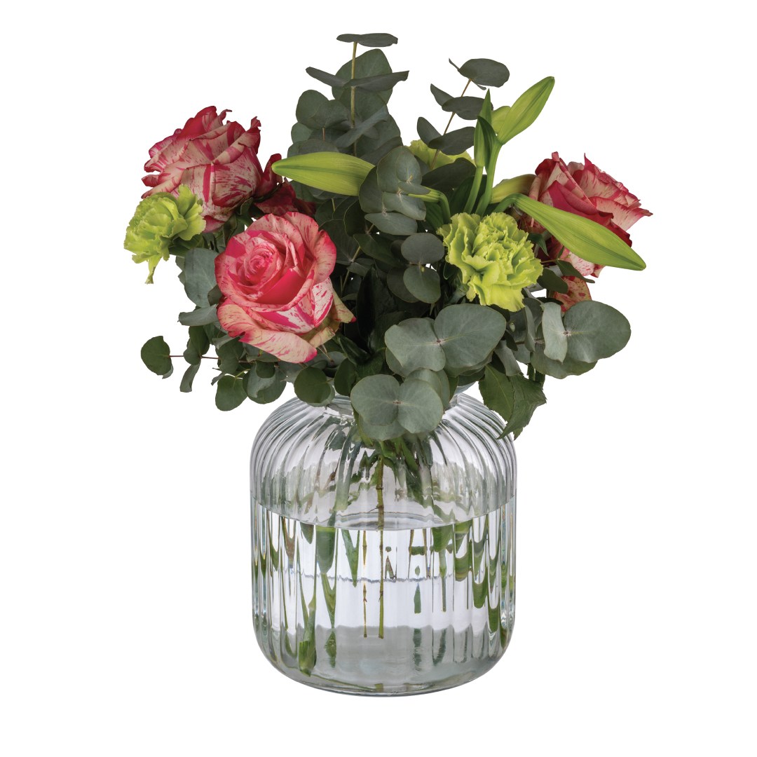 nádoba sklenená 3,7 l pr.17,5 cm, v.27 cm s vekom COOKIEGO