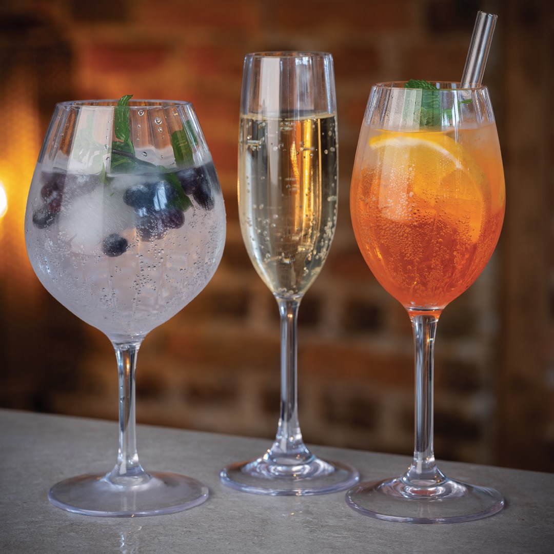 poháre na šampanské Perfection 0,19 l tritán číra