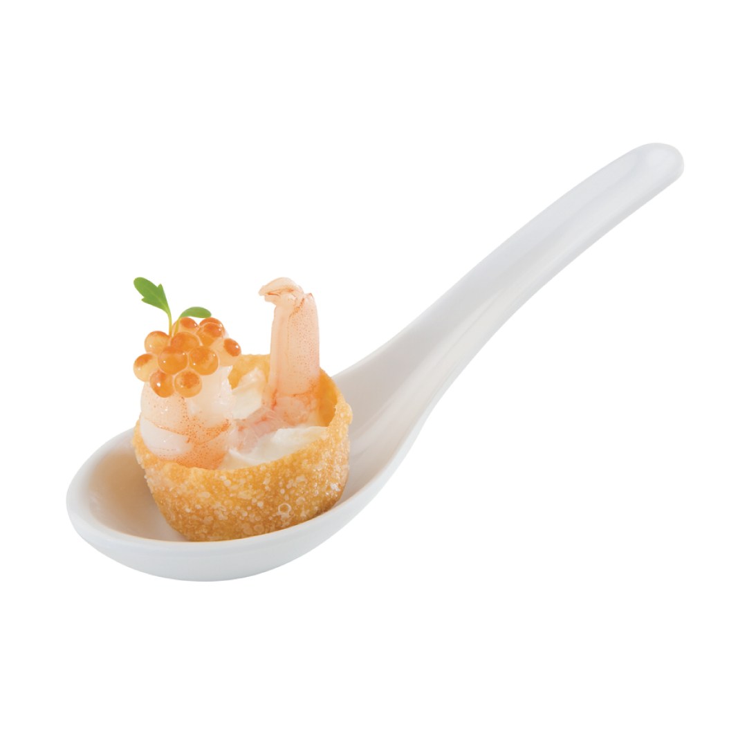 lyžica finger food FRIENDLY 13,5 cm PET biela