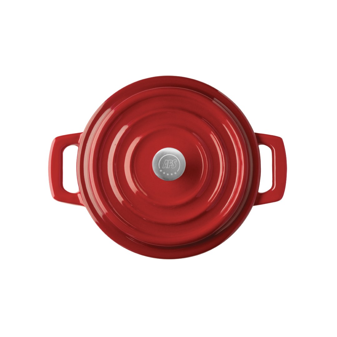 hrniec mini 5 STARS pr.11cm, 0,35l červený