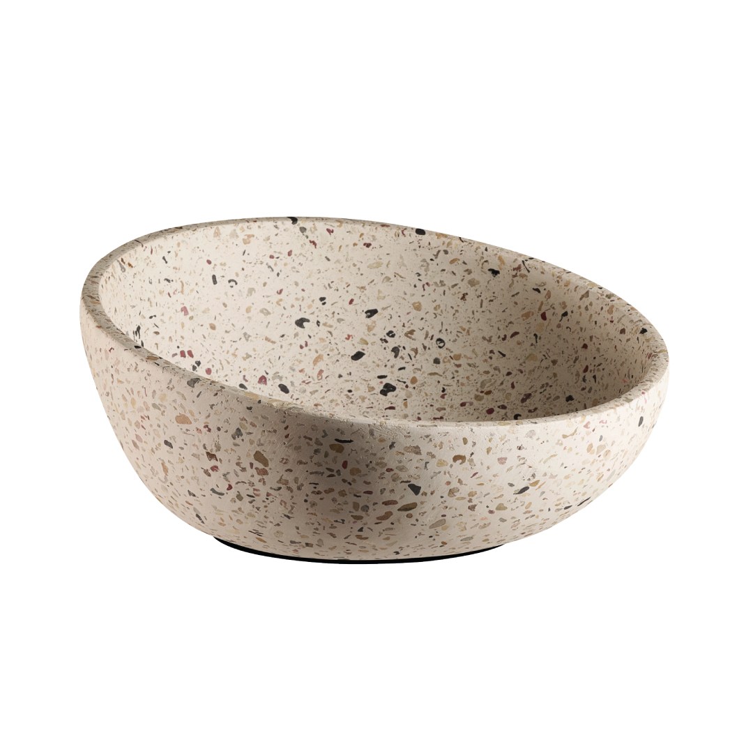 misa TERRAZO priem 22 cm 1,1l betón bodky