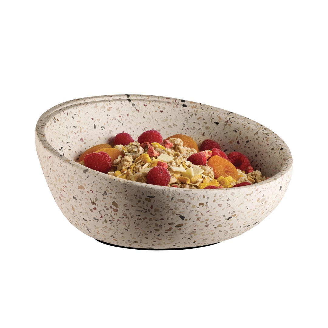misa TERRAZO priem 22 cm 1,1l betón bodky
