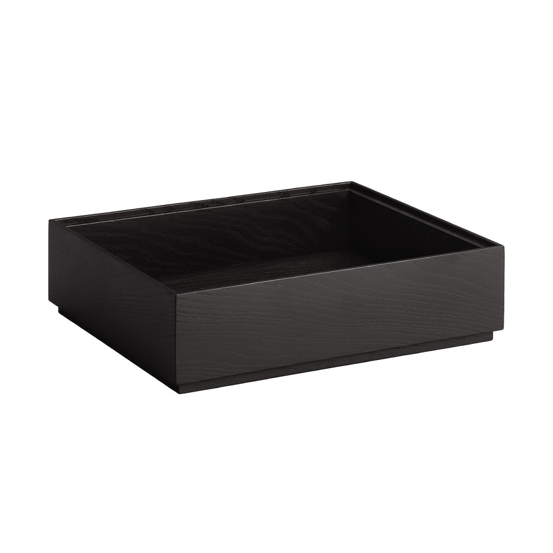 box GN1/2 VALO v.8,5 cm drevený čierny