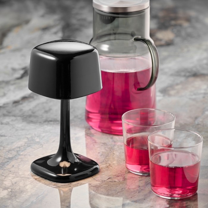 Stolová lampa SOHO, čierna, výška 21,5 cm