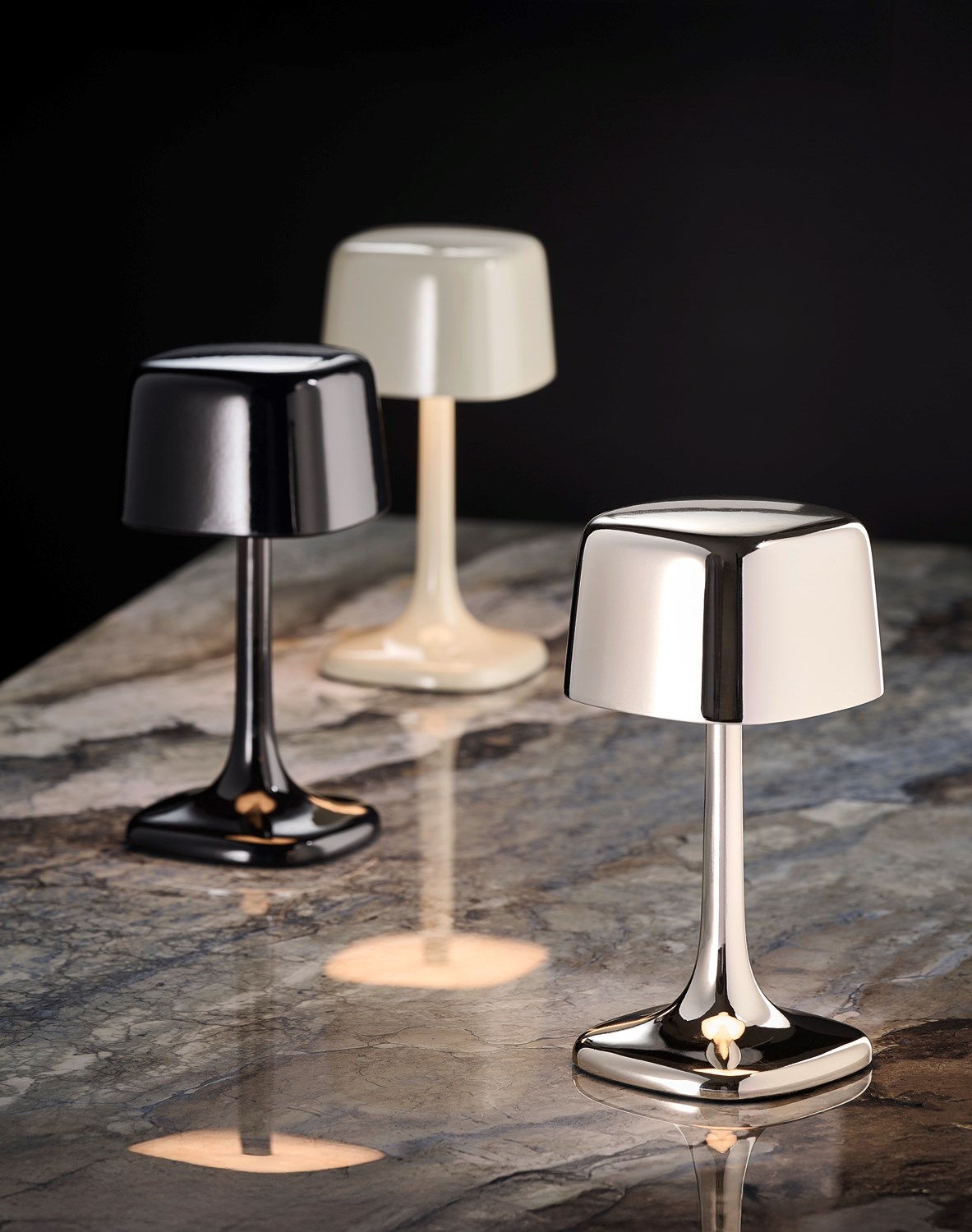 Stolová lampa SOHO, svetlo šedá, výška 21,5 cm