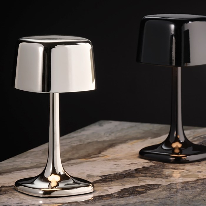 Stolová lampa SOHO, chróm, výška 21,5 cm