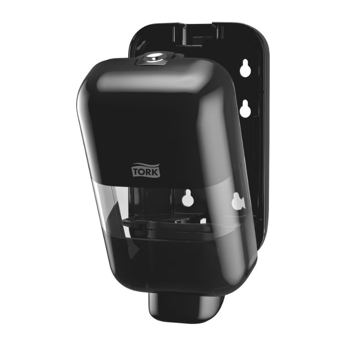 S-Box Mini black S5 foam, liquid soap and disinfectant dispenser