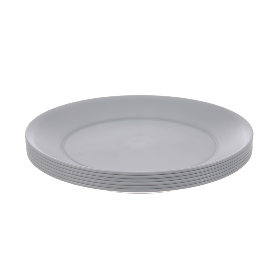 tanier SANDY pr.20,5 cm dezertný plastový, farba šedá