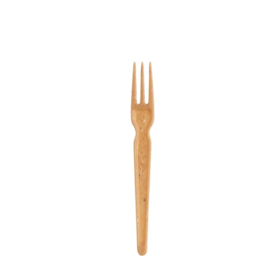 WPC French Fries Fork 8cm Brown / 1000 pcs