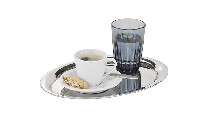 poháre CRYSTAL Tritan, 0,15 l, priemer. 7 cm, v. 9,5 cm, sivá