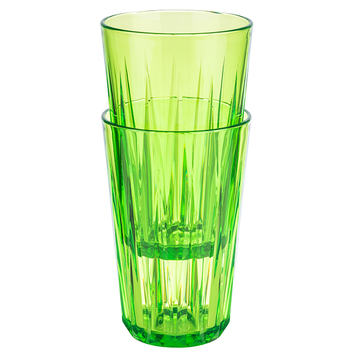 poháre CRYSTAL Tritan, 0,3 l, priemer. 8 cm, v. 12,5 cm, zelená
