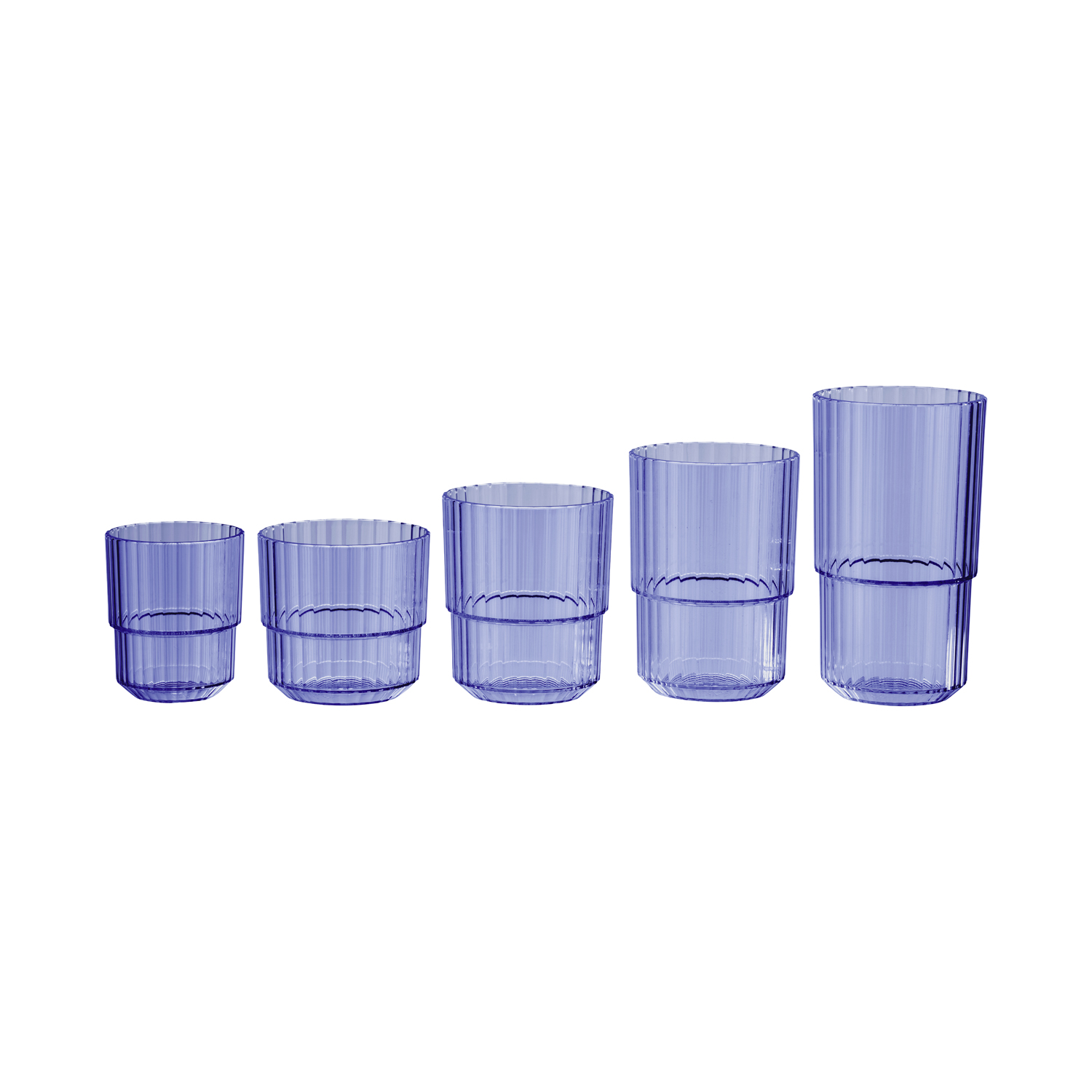 poháre, LINEA Tritan, 220 ml, priemer. 8,5 cm, v. 8 cm, svetlo modrá