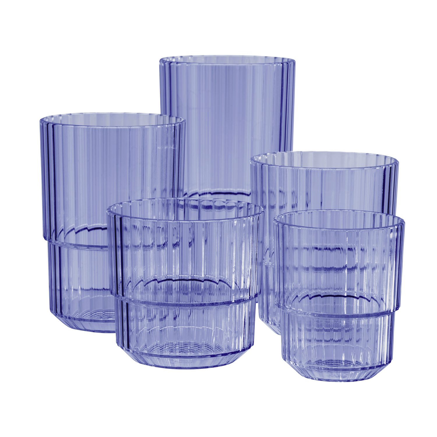 poháre, LINEA Tritan, 220 ml, priemer. 8,5 cm, v. 8 cm, svetlo modrá