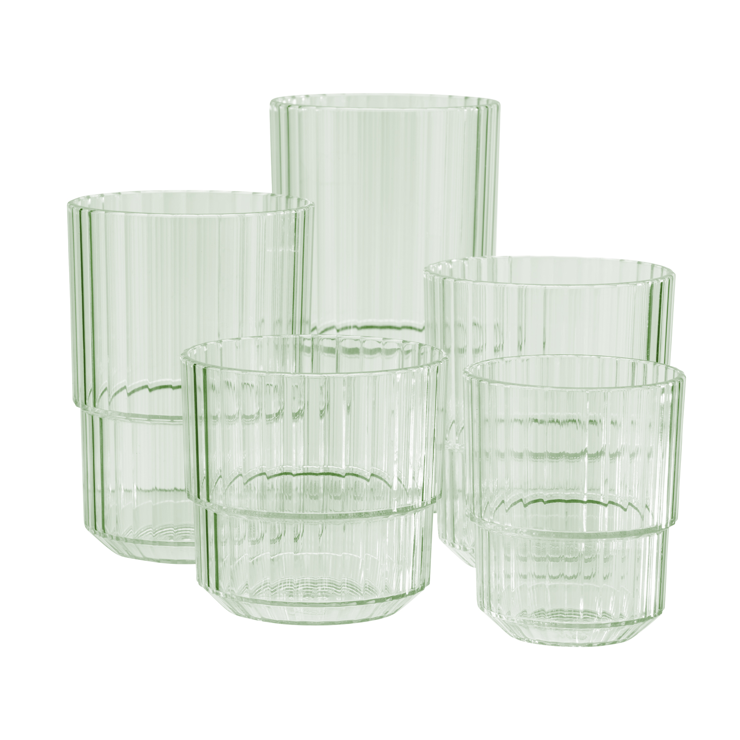 poháre, LINEA Tritan, 220 ml, priemer. 8,5 cm, v. 8 cm, svetlo zelená