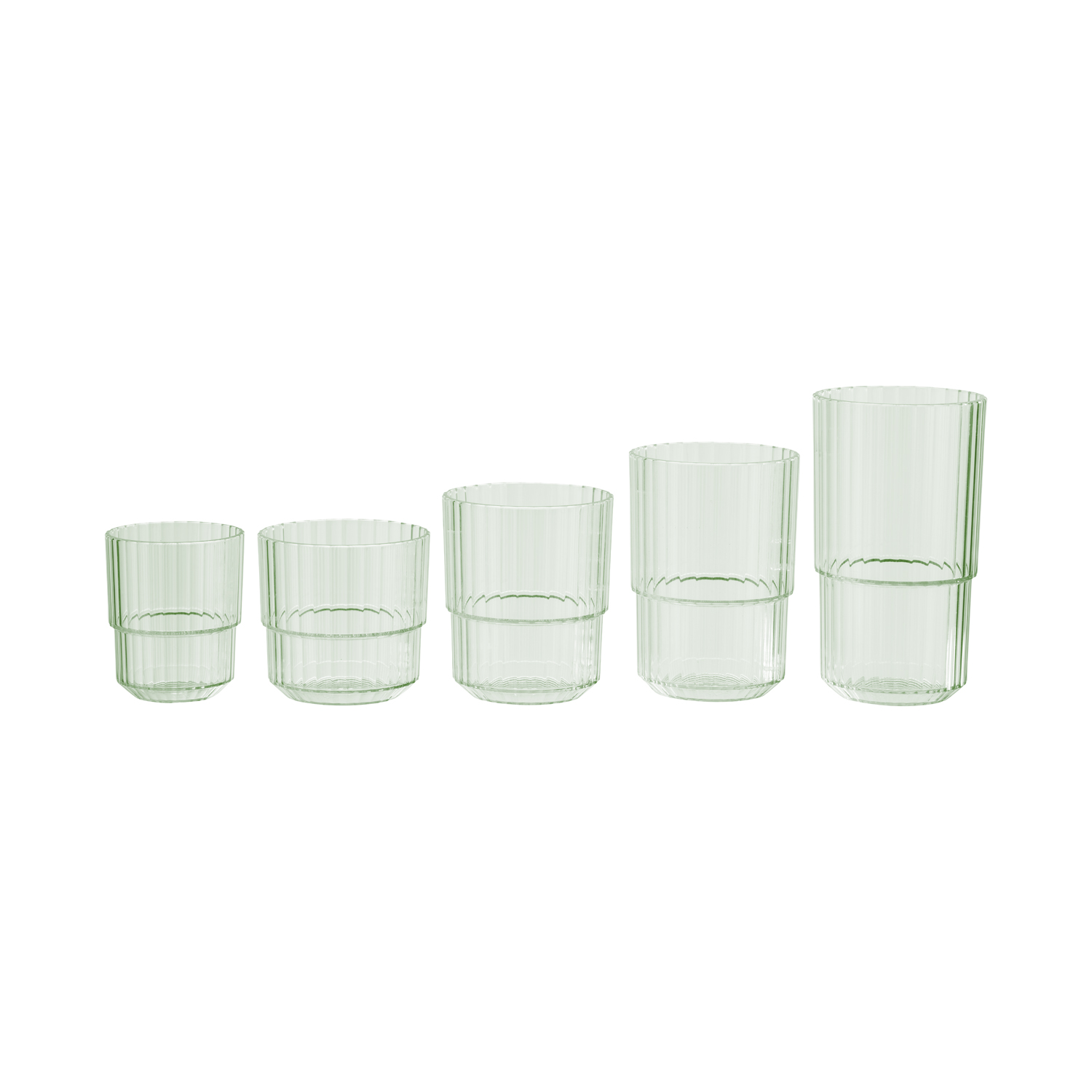 poháre, LINEA Tritan, 220 ml, priemer. 8,5 cm, v. 8 cm, svetlo zelená