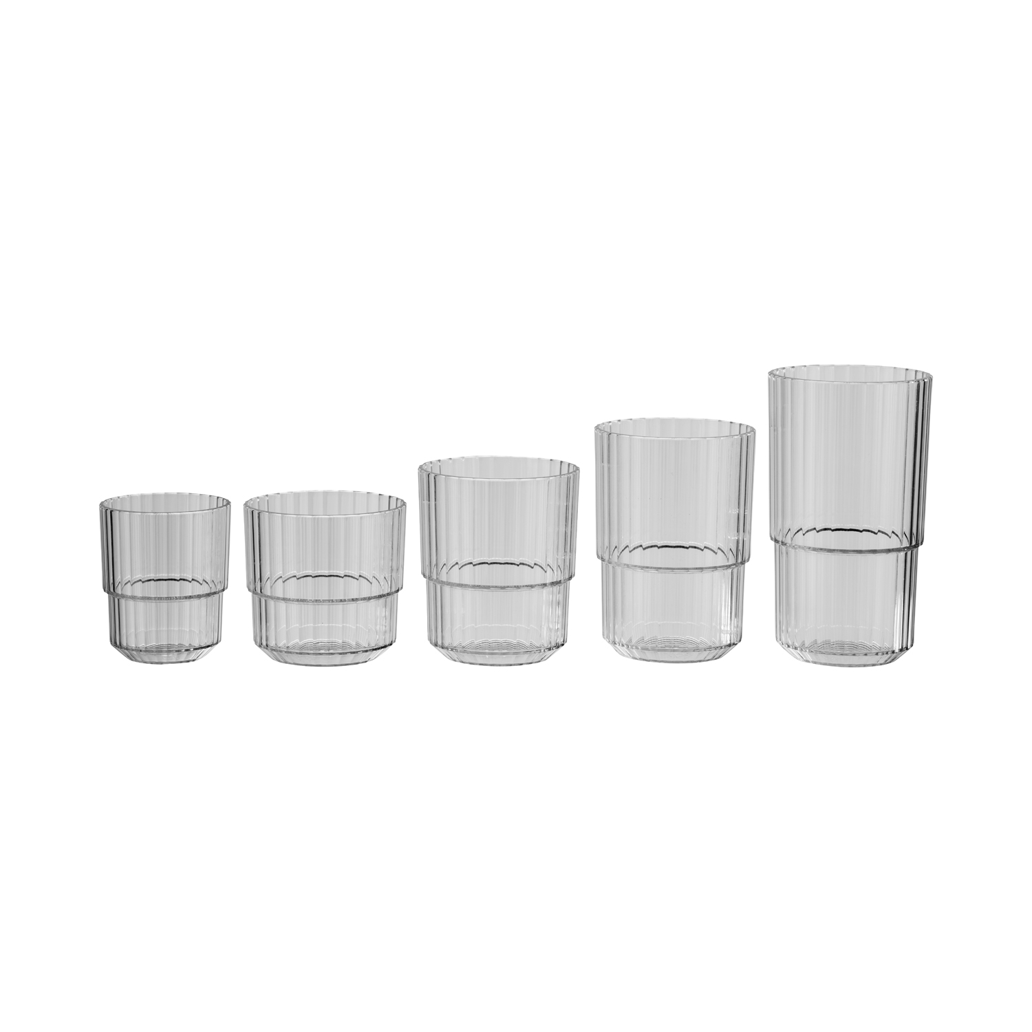 poháre, LINEA Tritan, 220 ml, priemer. 8,5 cm, v. 8 cm, sivá