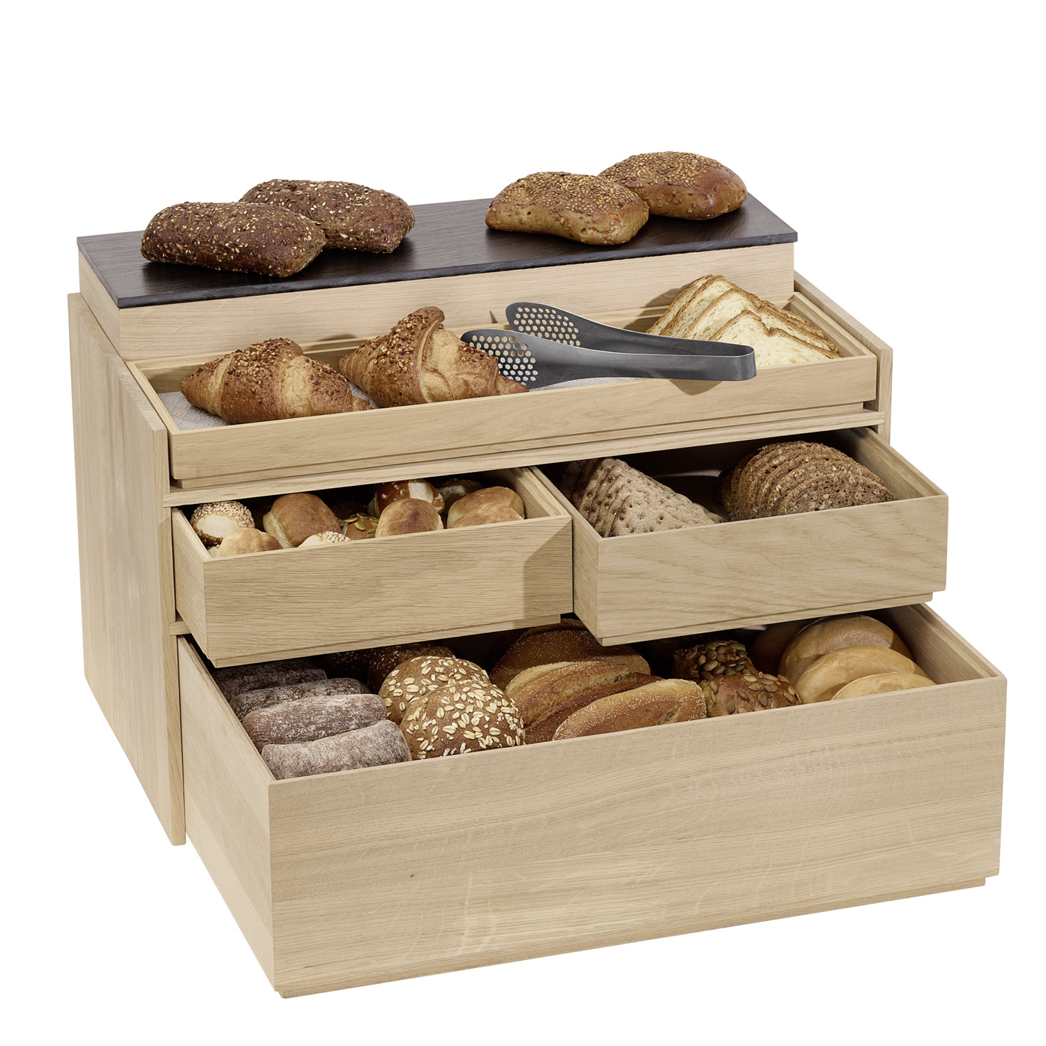 box/etažér VALO, dubové drevo 55,5 x 32 cm, v. 32 cm